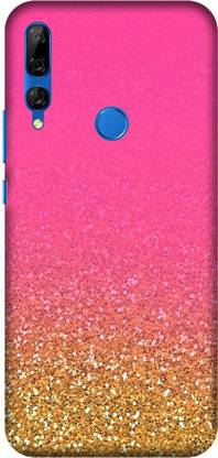 PNBEE Back Cover for Huawei Y9 Prime (2019), STK-L21, STK-L22, STK-LX3 - Pink & Golden Pattern Print