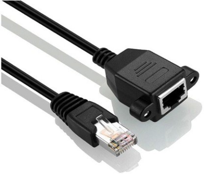 Cables RJ45 Cat5e Cable Male to Female Screw Panel Mount Ethernet LAN Network Extension Cable 30cm/60CM/1M/1.5M/3M Cable Length: 30cm