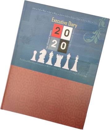 Excel 2020 Executive Style Superior Quality Regular Diary with Excellent Design, with Sunday Half Page (23 cm X 18 cm) Assorted Diary Ruled 366 Pages