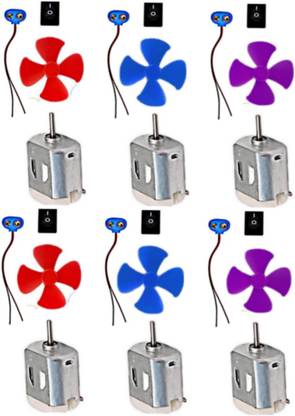 ZION DCMTR, Dc Motor, 5v dc motor, set of 6 dc motor kits Motor Control Electronic Hobby Kit