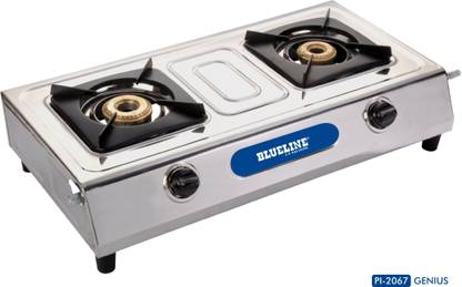 Blueline Present High quality stainless steel body Genius 2 burner highly efficient L.P gas stove Stainless Steel Manual Gas Stove
