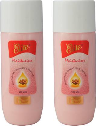 Elite Moisturiser Lotion with Vitamin E. 500 ML X 2
