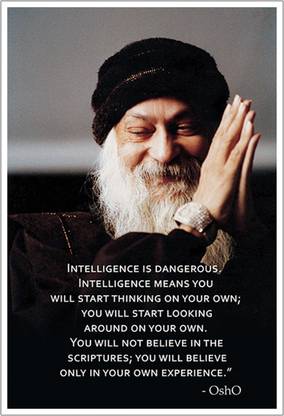 Osho Motivational Quote Paper Poster Paper Print
