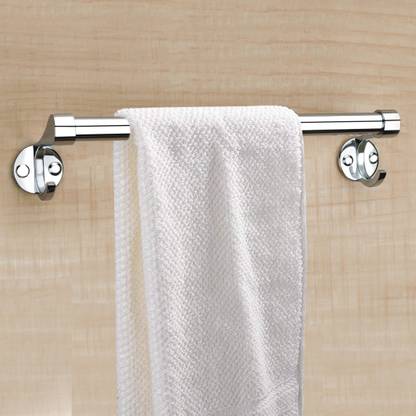 Plantex Stainless Steel Towel Hanger for Bathroom/Towel Rod/Bar/Bathroom Accessories(24 Inch-Chrome) 24 inch 1 Bar Towel Rod