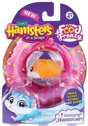 Zuru Hamsters in a House Nibbles and Chip Food Frenzy Hungry Hamster (Set of 1)