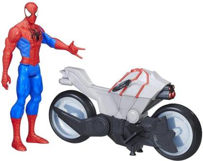 MARVEL Spider-Man Titan Hero Series Spider-Man Figure with Spider Cycle