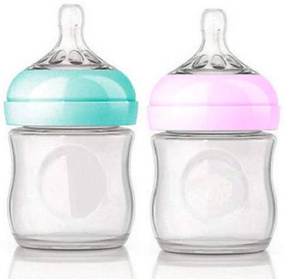 Manan Shopee Baby New Safe Anti-Colic System Baby Feeding Bottle (Pack Of 2) - 120