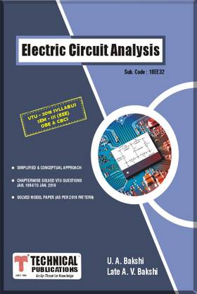 Electric Circuit Analysis for BE VTU Course 18 OBE & CBCS (III- EEE - 18EE32)