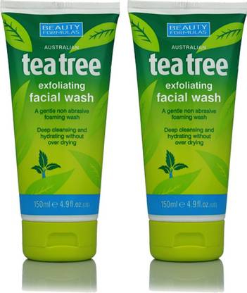 Beauty formulas Australian Tea Tree Exfoliating Facial Wash Combo Face Wash