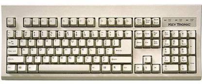 Keytronic E06101P1 PS2 Standard Desktop Keyboard Compatible with Desktop, Laptop, Mac