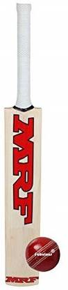 MRF Genius Virat Kohli Kashmir Willow Cricket Bat with Ball Cricket Kit