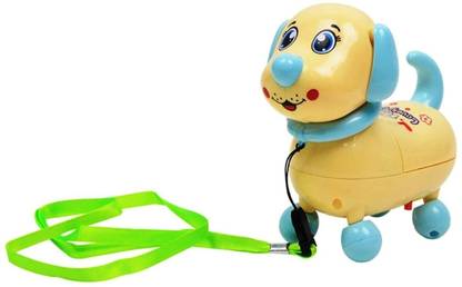 FLICK IN 360 Rotatable Wheel Electronic Walking Singing Robot Dog