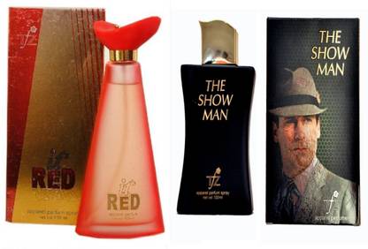 tfz It's Red and The Show Man Perfume 100ML Each (Pack of 2) Eau de Parfum  -  200 ml