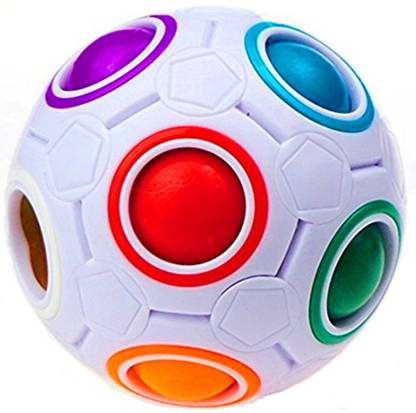 D ETERNAL Magic Rainbow Ball goti Fidget brainteaser Toy Puzzle Cube