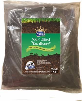 MUKHIA Cow Dung Compost Manure for Farming Home Gardening Plants Manure