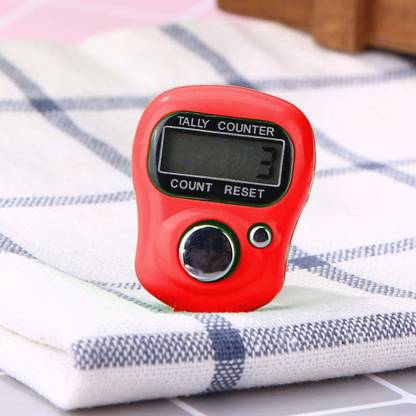 RHONNIUM ™ Mini Stitch Marker and Row Finger Counter LCD Electronic Digital Tally Counter for Sewing Knitting Weave Tool Digital Tally Counter
