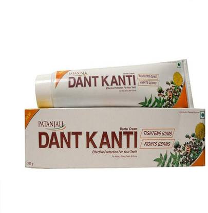 पतंजलि दांत कांती नेचुरल 200G फ्री सौंदर्य एलोवेरा जेल 15ML टूथपेस्ट