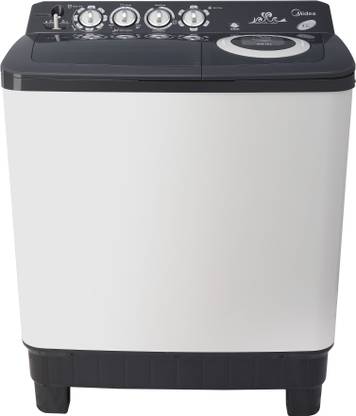 Midea 8.5 kg Semi Automatic Top Load Washing Machine White, Grey