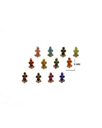 Anuradha Art jewellery Designer Party Wear Bindis Women :: Girls Multicolor Bindis