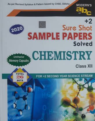 +2 Sample Paper Chemistry Class 12 ( CHSE Pattern )