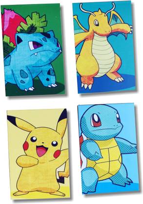Macro Pokemon theme bookmark set of 4 Magnetic Bookmark Bookmark
