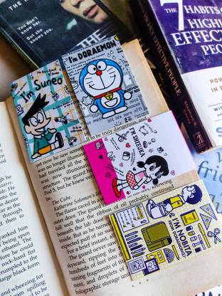 Macro Doraemon themed bookmark Magnetic Bookmark Bookmark