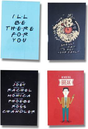 Macro F•R•I•E•N•D•S Themed bookmark set of 4 Magnetic Bookmark Bookmark