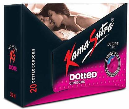 Kamasutra Dotted Condoms 20's ( Pack Of 2 ) Condom