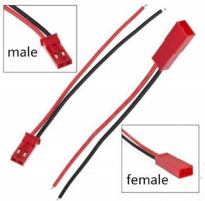 arduino 2pairs 100mm JST Connector Plug Cable Line Male+Female RC BEC Lipo Battery Interconnect Electronic Hobby Kit