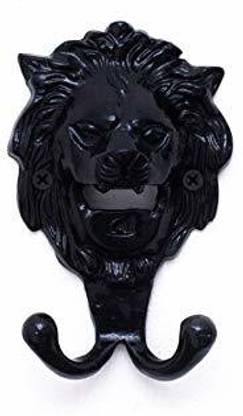 CASA DECOR Black Felis Leo Metal Hook Single Door Wall Mounted Key Hook Swivel Hook 2
