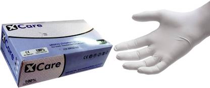 Xcare Extra Small-Size (100 Per Box) Latex Examination Gloves