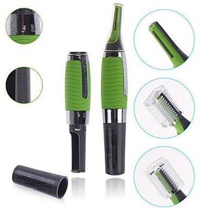 SHOPO Micro Touch MAX The All in One Nose Ear & Eyebrow Professional Hair Remover Trimmer 0 min  Runtime 4 Length Settings