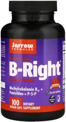 Jarrow Formulas B-Right Optimized B Complex 100 Veggie Caps