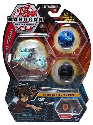 Bakugan Starter Pack 3Pack, Haos Hydorous, Collectible Transforming