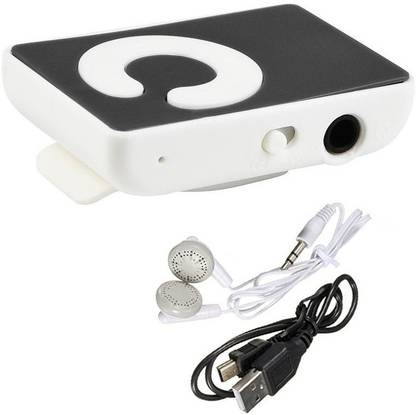 AMUSING New Arrival New Mini Sport Mp3 Clip Player USB Digital Music Player Sport MP3 With Micro SD/TF Card Slot Mini Rechargeable Shuffle MP3 Player Portable music player Easy to care pocket Clip mp3 player with Data Cable & Earphone for Jogging, Running, Gym(Multi printer design depend on stock Availability) 32 GB MP3 Player