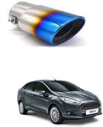 PRTEK Car Exhaust Silencer Tip Chrome Half Pipe Diameter 0009  Car Silencer