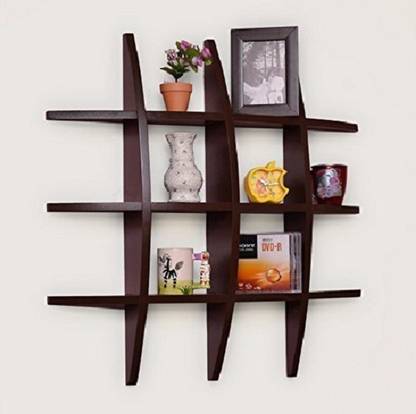 Karam Collections Wooden Wall Shelf