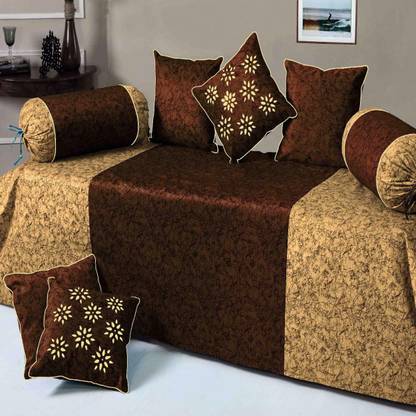 Homesajja Velvet Abstract Diwan Set