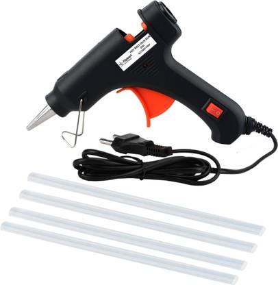 Flipkart SmartBuy Electric 20W Black Mini Hot Melt Glue Gun With 4 Pcs Hot Melt Glue Stick Standard Temperature Corded Glue Gun