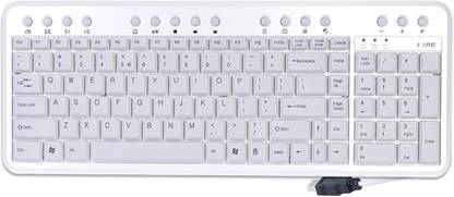 iOne Scorpius-N1 Wired USB Standard Multi-device Keyboard Compatible with Desktop, Laptop, Mac