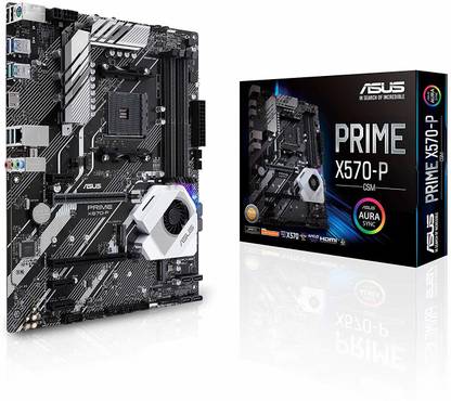 ASUS PRIME X570-P/CSM AM4Socket ATX AMD X470 Chipset DDR4 Motherboard for Workstation, Server, Desktop