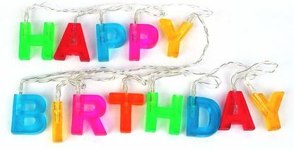 Shrih Happy Birthday Alphabet String Greeting String Fairy Lights