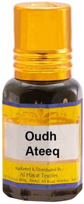 Al-Hayat Oudh Ateeq - Concentrated Perfume - 12 ml - Herbal Attar