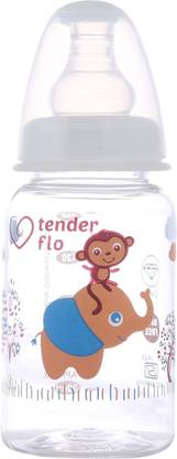 Tender flo Ultra Clear with Glow in Dark Cap 150 ml Feeding Bottle - 150 ml