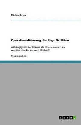 Operationalisierung des Begriffs Eliten