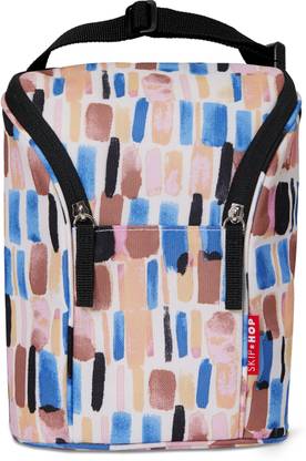 SKIP HOP Grab & Go Double Bottle Bag - Brush Stroke
