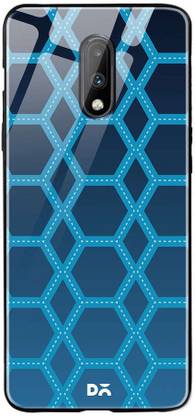 DailyObjects Nebula Honeycomb Glass Back Cover for OnePlus 7