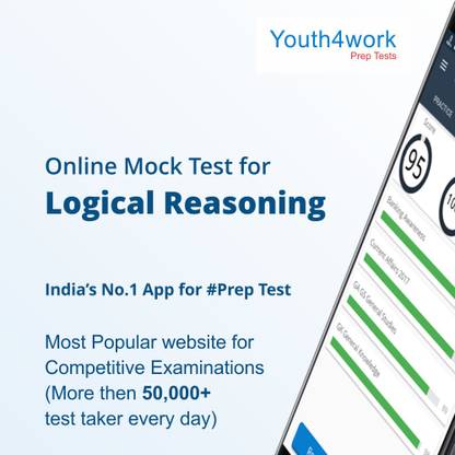 Youth4work Logical Reasoning Exam Online Mock Test – 1 Month Subscription voucher (No CD)