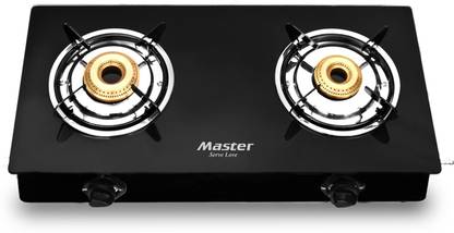 Master byPerfect Perfect 2 Burners Glass Manual Gas Stove