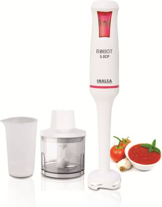 Inalsa 500 W White, Pink Hand Blender
